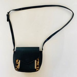 Zara Faux Leather Leopard Crossbody